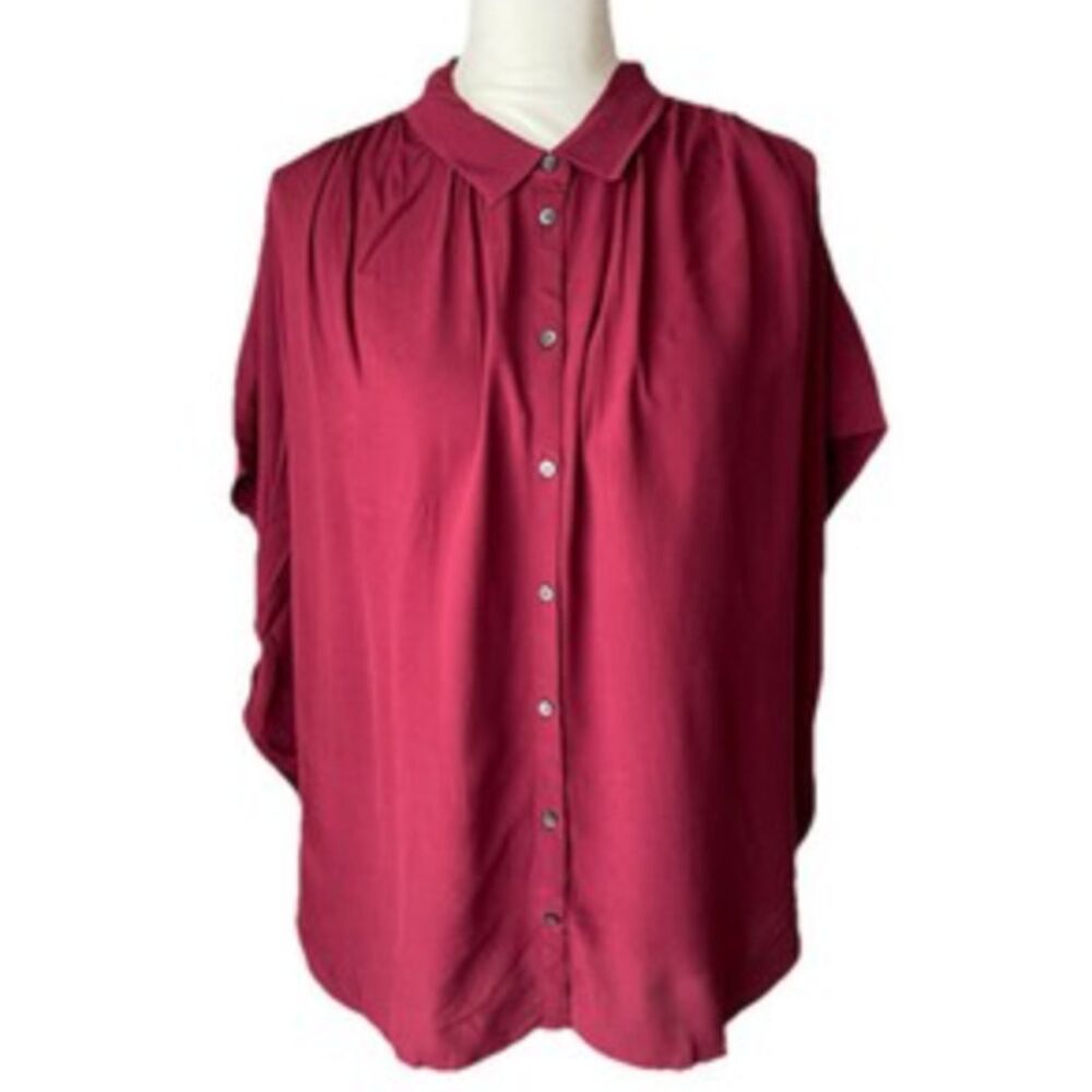 Madewell Central Drapery Collared Button Up Shirt 2X